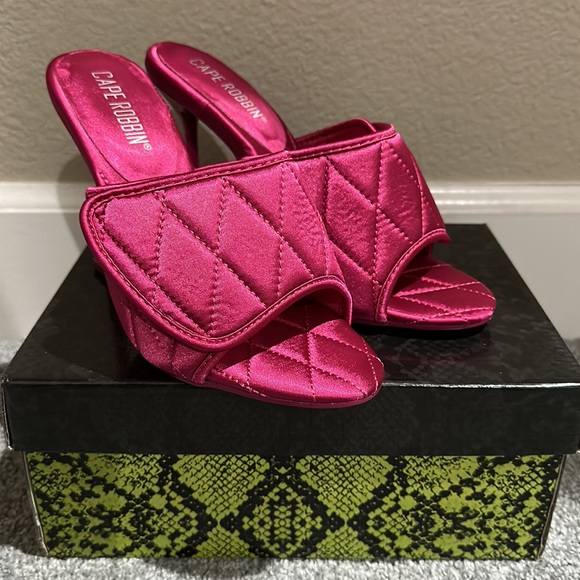 Hot Pink Mules - Picture 2 of 5